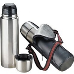 Stainless Steel Thermal with Leather Bag