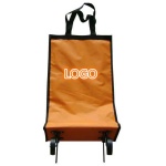 Foldable shopping bag with wheels