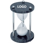 Black marble sand timer.