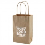 100% Recycled Natural Kraft Shopping Bag