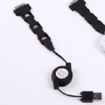 Phone Usb Charger 4 in 1 With Retractable Chord