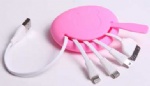 Multi Phone USB Data Cable Charging Cable In Silicone Case