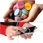 Earphone cable winder and screen cleaner