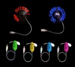 Adjustable Mini Usb Flashing Words or Message Fan