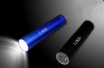 2600mAh cylinder Power Bank with flashlight