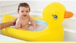 Baby's lovely duck gas-filled washtub
