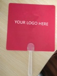 Square plastic hand fan