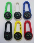 Carabiner with compass