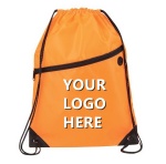 Drawstring Backpack with earphone hole