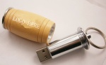 wooden barrel USB drive
