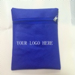 Non-woven zippered pouch