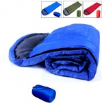 Envelope hooded sleeping bag