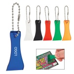Plastic Lottery Scraper With Bead Chain